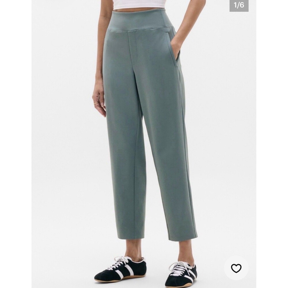 Athleta Endless High Rise Pants Size 8 Green/ Botanical